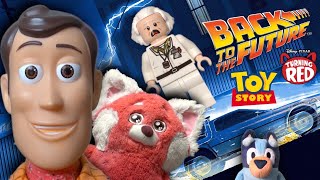 Toy Story Lego BACK TO THE FUTURE! Turning Red Woody Lightyear Bluey Disney Jr Huggy Wuggy Mr Potato