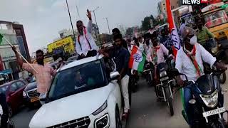 పఠాన్ చెరువు నియోజకవర్గంలో ఎమ్మెల్యే జగ్గారెడ్డి బైక్ ర్యాలీ I News18 Telugu