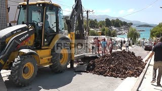 Report TV - Shpërthimi i ujrave të zeza në Ksamil gjunjëzoi bizneset private