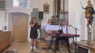 Sängerin mit Pianist - kirchliche Trauung - Hochzeit, Revolverheld - Ich lass für Dich das Licht an.