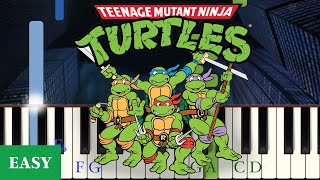 Teenage Mutant Ninja Turtles (Original 1990s TV Theme) – Easy Level 2 Piano Tutorial