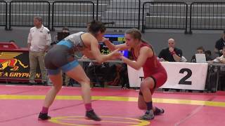 2019 Guelph Open WW59kg Laurence Beauregard (Concordia) vs Esmee Hotson (Guelph)