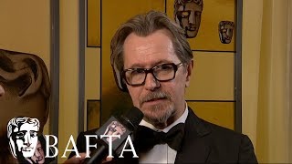 Gary Oldman talks about his Leading Actor win backstage at the BAFTA's