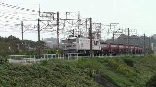 常磐線　5388レ　安中貨物　ＥＦ510-510（銀釜）+タキ1200