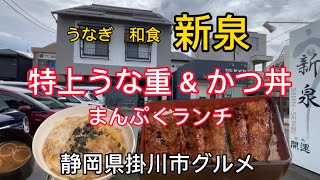 うなぎ【新泉】和食　うな重特上\u0026かつ丼で満腹ランチ