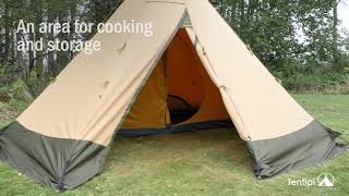 Tentipi Half Inner Tent Set Up