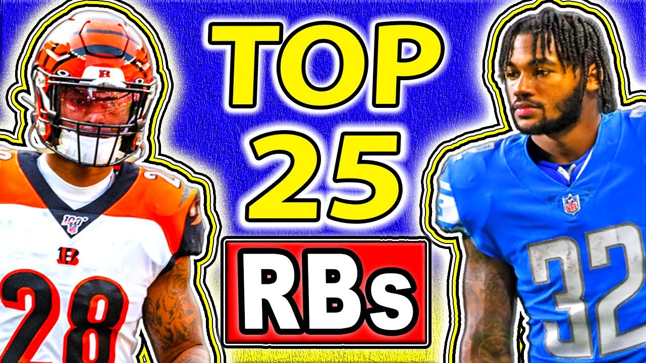 TOP 25 Running Back Rankings Fantasy Football 2021 - YouTube