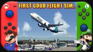 The Best Flight Sim on Switch | Aerofly FS Flight Simulator | Boeing 747 St. Maarten Landing | 4K