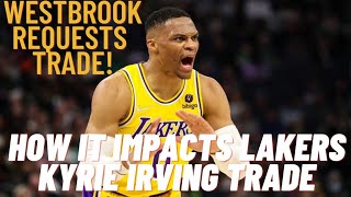 Russell Westbrook Trade Request Just Impacted The Lakers Kyrie Irving Trade!
