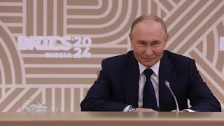 Владимир Путин ответил на вопросы руководителей ведущих СМИ стран БРИКС. 18 октября 2024 года