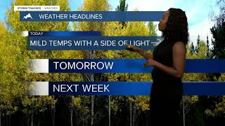Mild temperatures, Sunny skies, & lingering Haze