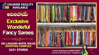 Latest  Print \u0026 Handloom Sarees at Pavani Creations || Sri Lakshmi White House Shopping Mall