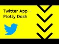 Complete Twitter Analytics Dashboard with Dash Plotly (Tabs) in Python
