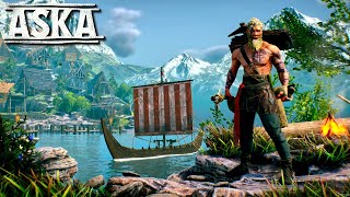 Day 1 In This Viking Survival Game | Aska Gameplay