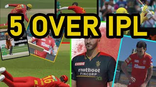 C192|22JAN25|MI VS KKR|IPL 5 OVERS|49MATCH#cricket24#rtxvivek #rkrahulgamer  #shortviral