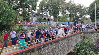 La Comparsa del Carnaval de Almolonga  baila en cada Rincon de este historico lugar