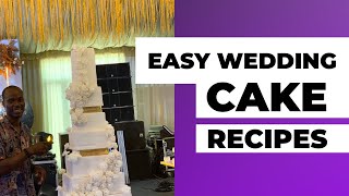 EASY WEDDING CAKE RECIPE. Step by step