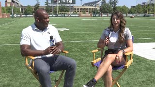 Mel Tucker sits down with Audrey Dahlgren after first day of fall camp