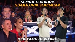 SEMUA TERHIBUR SUARA UNIK SI KEMBAR DENGAN LAGU \