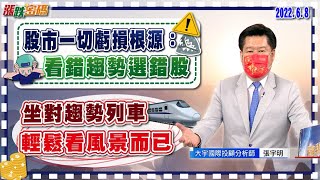 2022.6.8 張宇明台股解盤 股市一切虧損根源：看錯趨勢選錯股