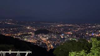 【1080p】徳島県 眉山山頂から徳島市内の夜景 Night view of Tokushima city from the summit of Bizan, Tokushima prefecture