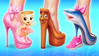 Ballerina Cappuccina Makeover: How to Become Popular at the Italian Brainrot Hospital! Cha Cha Boom