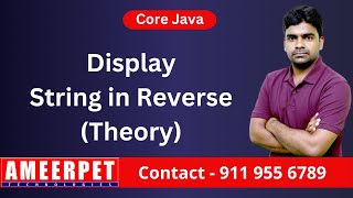 Display String in Reverse order | By Srinivas | Ameerpet Technologies