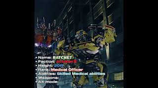 Transformers Profiles // Part 7 // Ratchet #transformers