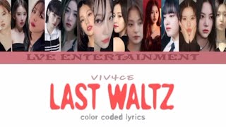 V1V4CE LAST WALTZ COLOR CODED LYRICS