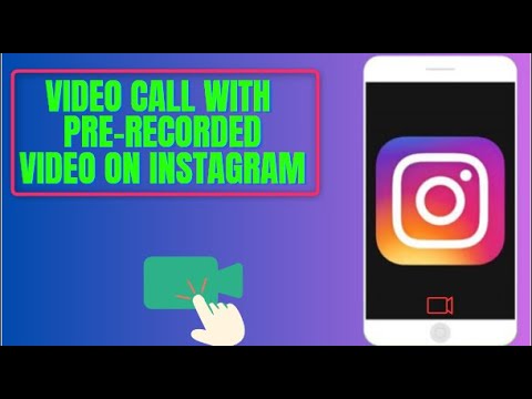 Video calling on Instagram with a video without a camera Just for fun lol