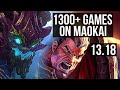 MAOKAI vs DARIUS (TOP) | 5/1/7, 1300+ games, 1.5M mastery | NA Master | 13.18