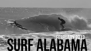 Surfing Terry's Cove Alabama Feb 2013