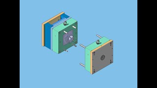 #catiav5 #injectionmolding #meusburger Mold assembly sequence.