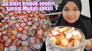 CARA MEMBUAT KRUPUK BAWANG WARNA WARNI