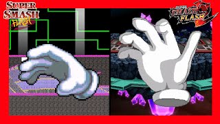 Master Hand Showdown: Comparing Battles between SSF1 and SSF2