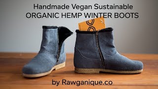 Bostoneer Handmade Hemp Winter Boots Part 2