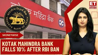 Kotak Mahindra Bank News | Stock Falls Over 10% After RBI Ban | Check Target Price & Impact