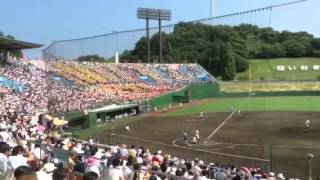 2013年7月28日  聖光学院 対 日大東北   日大東北の応援風景