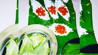 कोकणातील पारंपारिक हळदीच्या पानातल्या पातोळ्या सोप्या पद्धतीने / Konkani Dish Turmeric Leaves Patole