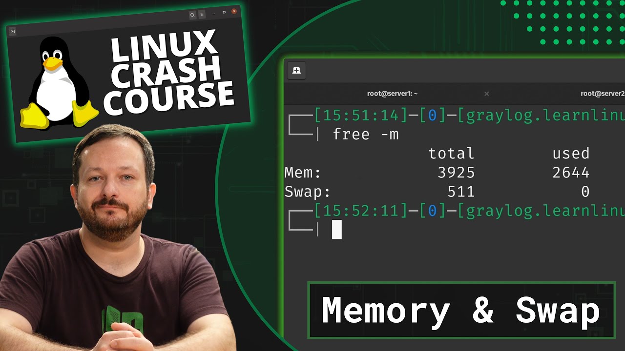 Linux Crash Course – Understanding Memory And Swap Usage – Learn Linux TV