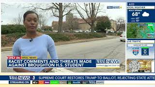 'I want to hang you from a tree...': Racist comments made against Broughton HS student