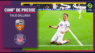 #FCLTFC "Bien rebondir après Lyon" Thijs Dallinga avant Lorient/TéFéCé