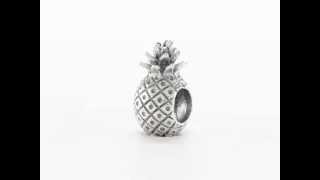 Reflection Beads Sterling Silver Pineapple Bead QRS1890