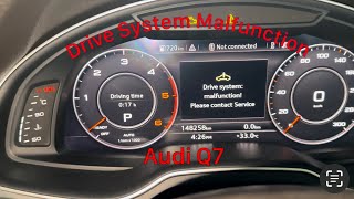 Audi Q7 Driver System Malfunction Fault Car Not Start