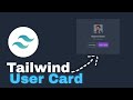 Simple tailwind css profile card!