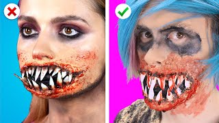 Trying HALLOWEEN IS HERE! 8 Spooky Halloween Makeup & DIY Costume Ideas! Party Hacks by Crafty Panda
