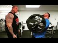 Martyn Ford and Eddie Hall Training