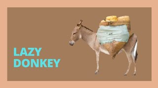 #Lazy Donkey  in telugu, సోమరిపోతు గాడిద ,Moral stories for kids,Animal stories