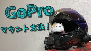 【モトブロガ―必見】GoProマウント方法を説明します！【ヘルメットマウント】