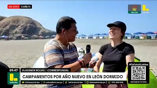 🔴 Cañete: Peruanos y extranjeros llegan a la playa León Dormido para recibir el \